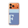 スリムプロテクションケース［ オリジナル - initial two tone - F blue ］