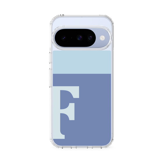 スリムプロテクションケース［ オリジナル - initial two tone - F blue ］