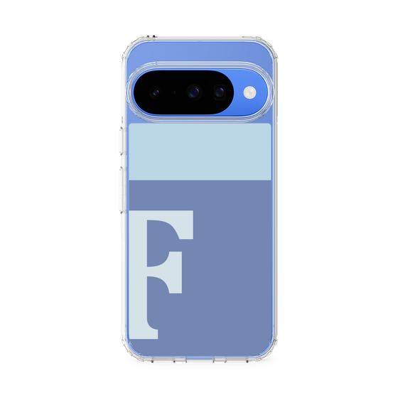 スリムプロテクションケース［ オリジナル - initial two tone - F blue ］