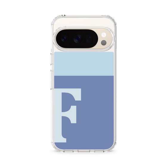 スリムプロテクションケース［ オリジナル - initial two tone - F blue ］