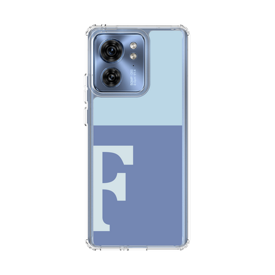スリムプロテクションケース［ オリジナル - initial two tone - F blue ］