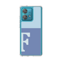 スリムプロテクションケース［ オリジナル - initial two tone - F blue ］