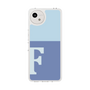 スリムプロテクションケース［ オリジナル - initial two tone - F blue ］