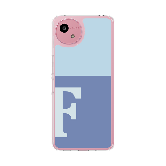 スリムプロテクションケース［ オリジナル - initial two tone - F blue ］