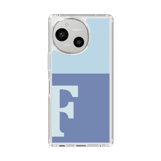 スリムプロテクションケース［ オリジナル - initial two tone - F blue ］