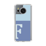 スリムプロテクションケース［ オリジナル - initial two tone - F blue ］
