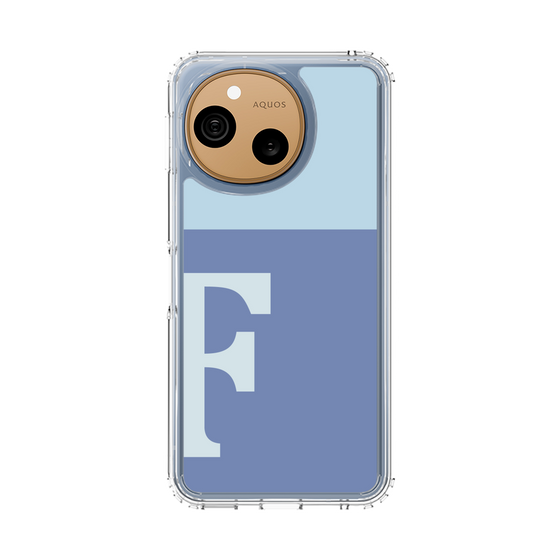 スリムプロテクションケース［ オリジナル - initial two tone - F blue ］