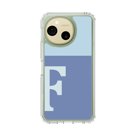 スリムプロテクションケース［ オリジナル - initial two tone - F blue ］