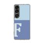 スリムプロテクションケース［ オリジナル - initial two tone - F blue ］