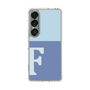スリムプロテクションケース［ オリジナル - initial two tone - F blue ］