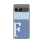 スリムプロテクションケース［ オリジナル - initial two tone - F blue ］