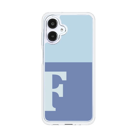 スリムプロテクションケース［ オリジナル - initial two tone - F blue ］