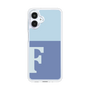 スリムプロテクションケース［ オリジナル - initial two tone - F blue ］