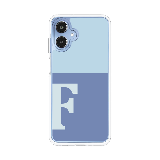 スリムプロテクションケース［ オリジナル - initial two tone - F blue ］