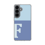 スリムプロテクションケース［ オリジナル - initial two tone - F blue ］