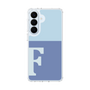 スリムプロテクションケース［ オリジナル - initial two tone - F blue ］