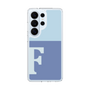 スリムプロテクションケース［ オリジナル - initial two tone - F blue ］