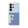 スリムプロテクションケース［ オリジナル - initial two tone - F blue ］