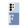 スリムプロテクションケース［ オリジナル - initial two tone - F blue ］