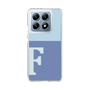 スリムプロテクションケース［ オリジナル - initial two tone - F blue ］