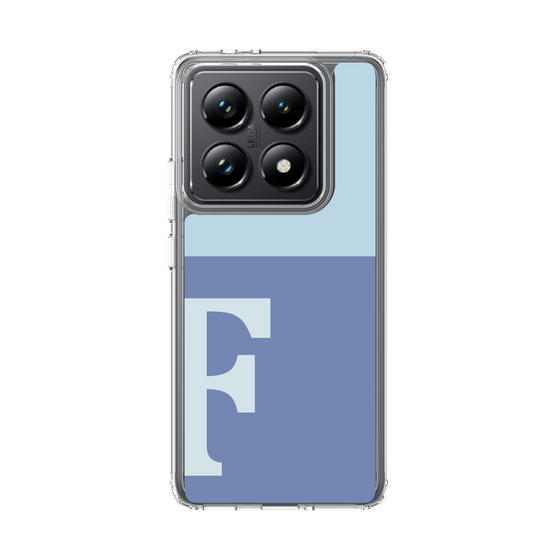 スリムプロテクションケース［ オリジナル - initial two tone - F blue ］