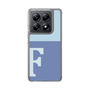 スリムプロテクションケース［ オリジナル - initial two tone - F blue ］