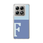 スリムプロテクションケース［ オリジナル - initial two tone - F blue ］