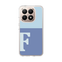 スリムプロテクションケース［ オリジナル - initial two tone - F blue ］