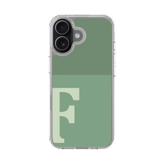 スリムプロテクションケース［ オリジナル - initial two tone - F green ］
