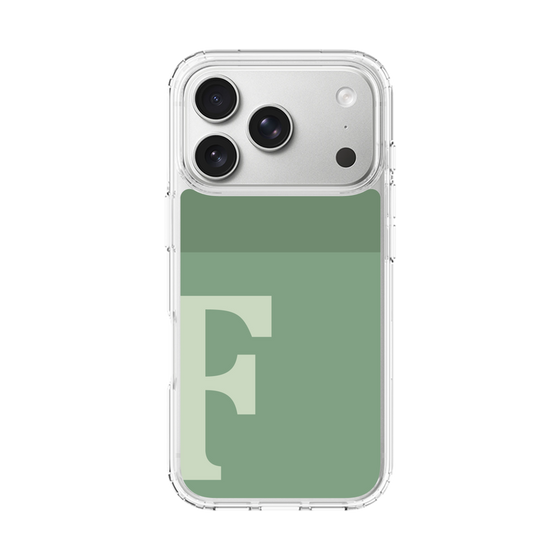 スリムプロテクションケース［ オリジナル - initial two tone - F green ］