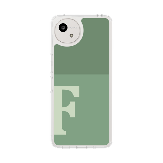 スリムプロテクションケース［ オリジナル - initial two tone - F green ］
