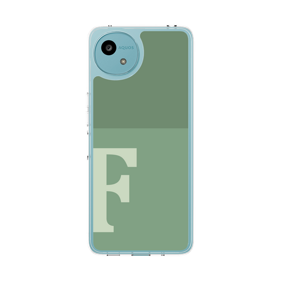 スリムプロテクションケース［ オリジナル - initial two tone - F green ］
