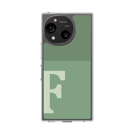 スリムプロテクションケース［ オリジナル - initial two tone - F green ］