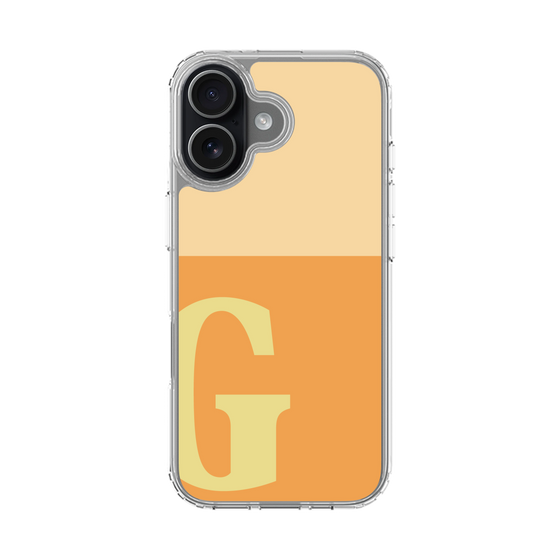 スリムプロテクションケース［ オリジナル - initial two tone - G orange ］
