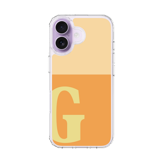 スリムプロテクションケース［ オリジナル - initial two tone - G orange ］