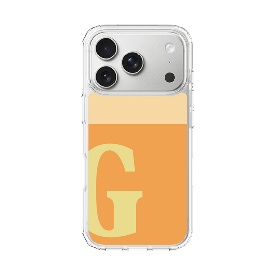 スリムプロテクションケース［ オリジナル - initial two tone - G orange ］