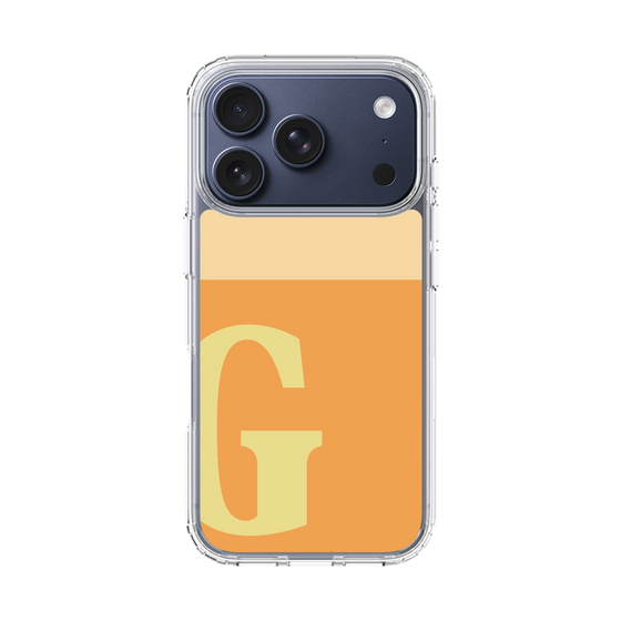 スリムプロテクションケース［ オリジナル - initial two tone - G orange ］