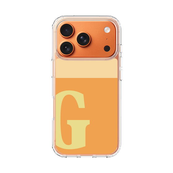 スリムプロテクションケース［ オリジナル - initial two tone - G orange ］