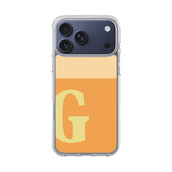 スリムプロテクションケース［ オリジナル - initial two tone - G orange ］