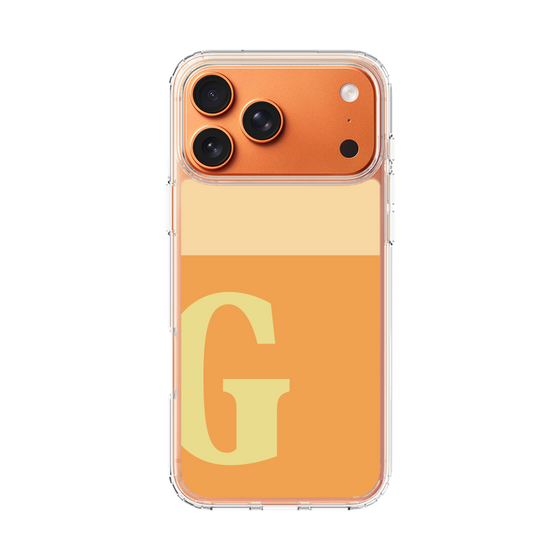 スリムプロテクションケース［ オリジナル - initial two tone - G orange ］
