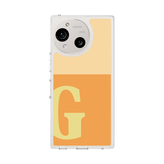 スリムプロテクションケース［ オリジナル - initial two tone - G orange ］