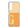 スリムプロテクションケース［ オリジナル - initial two tone - G orange ］