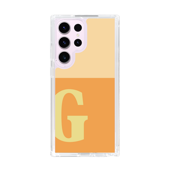 スリムプロテクションケース［ オリジナル - initial two tone - G orange ］