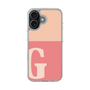 スリムプロテクションケース［ オリジナル - initial two tone - G pink ］