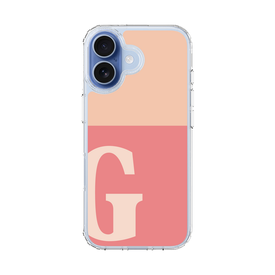 スリムプロテクションケース［ オリジナル - initial two tone - G pink ］