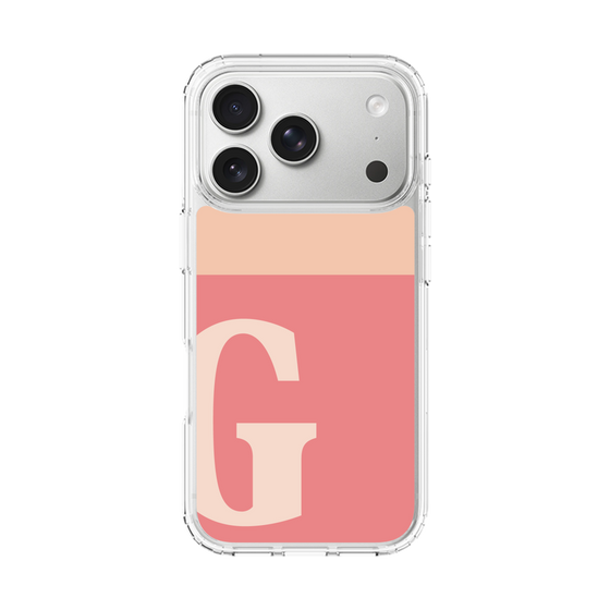スリムプロテクションケース［ オリジナル - initial two tone - G pink ］