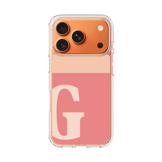 スリムプロテクションケース［ オリジナル - initial two tone - G pink ］