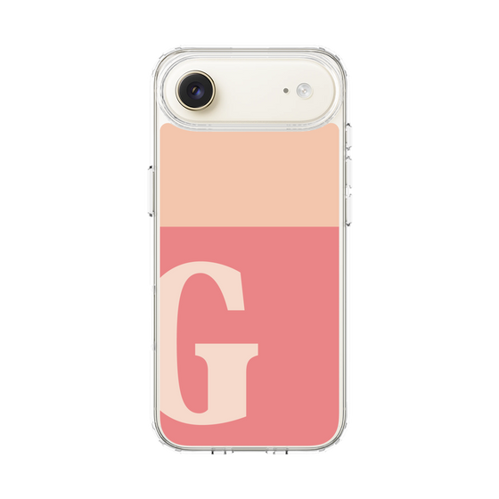 スリムプロテクションケース［ オリジナル - initial two tone - G pink ］