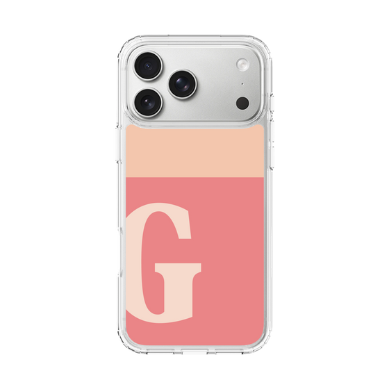 スリムプロテクションケース［ オリジナル - initial two tone - G pink ］
