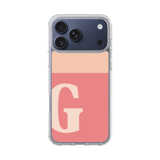 スリムプロテクションケース［ オリジナル - initial two tone - G pink ］